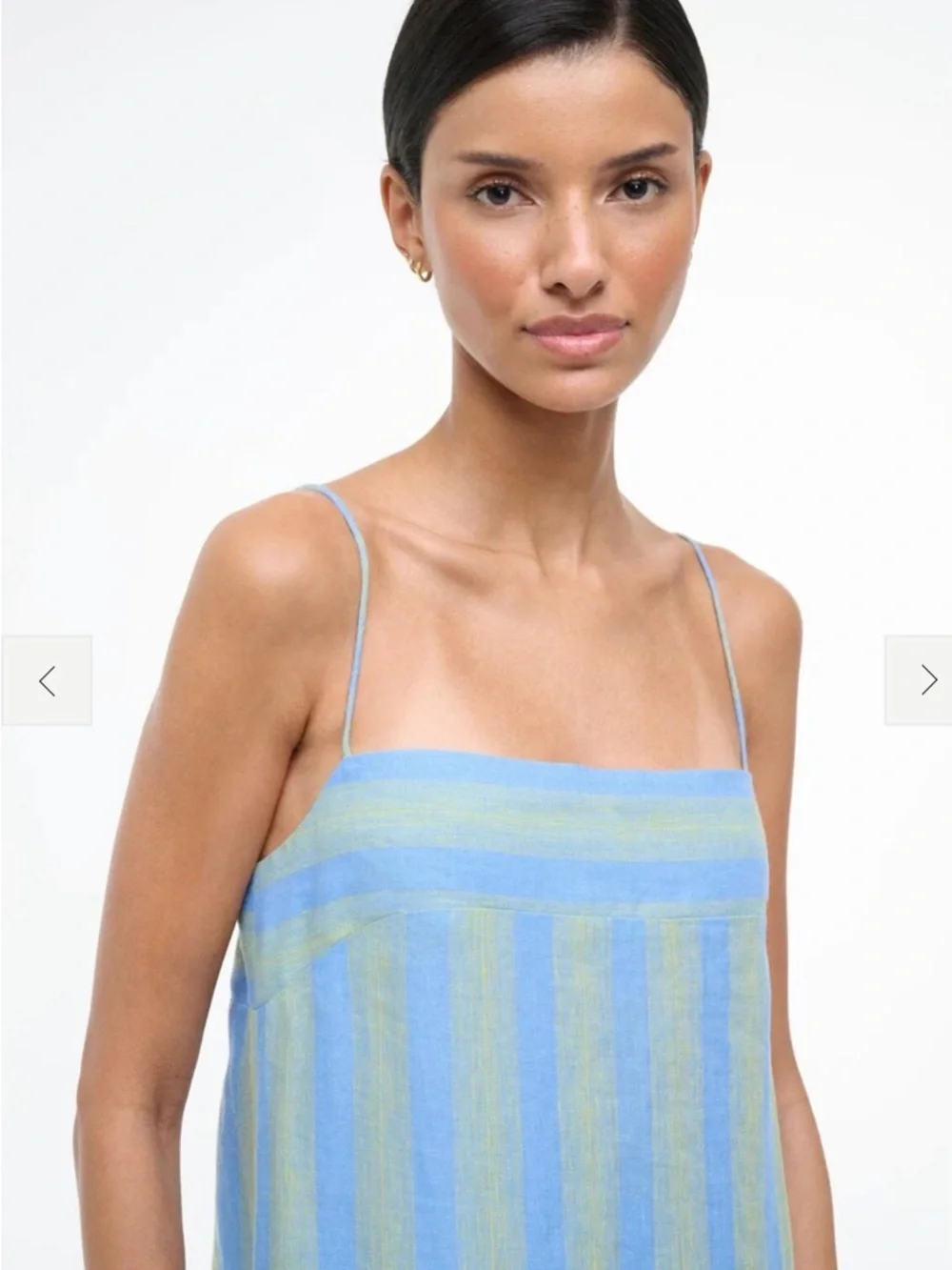 LAURA LINEN DRESS SEAPORT STRIPE - Picture 2 of 3